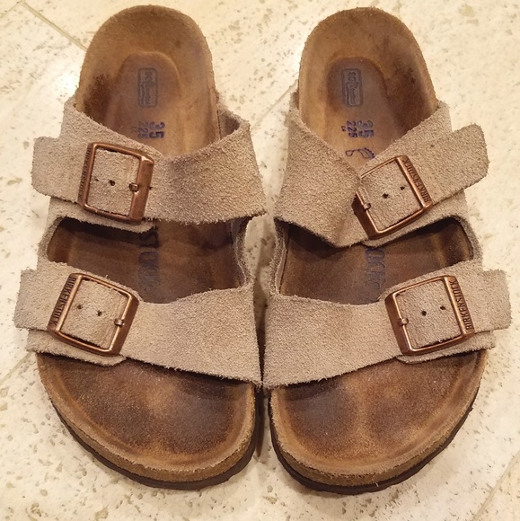 Birkenstock Shoes - Birkenstock Arizona Suede Soft Footbed 35 / 225
